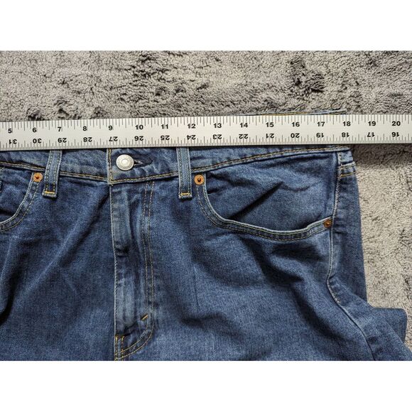 Levi's 505 Straight Leg Fit Jeans Men's Size 36x32 Medium Wash - Picture 7 of 14